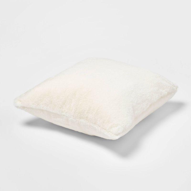 Faux Rabbit Fur Throw Pillow - Threshold™