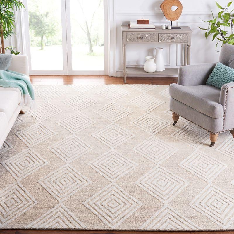 Blossom BLM111 Hand Tufted Area Rug - Beige/Ivory - 8'x10' - Safavieh.