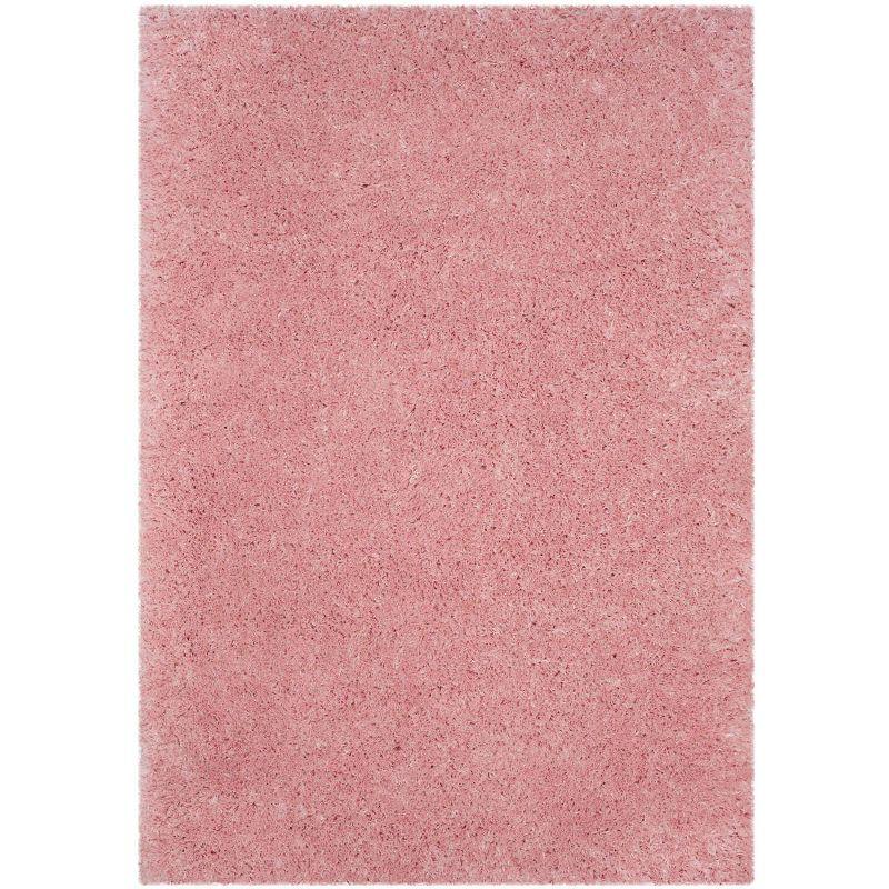Polar Shag PSG800 Power Loomed Indoor Area Rug - 5'1"x7'6" - Light Pink - Safavieh