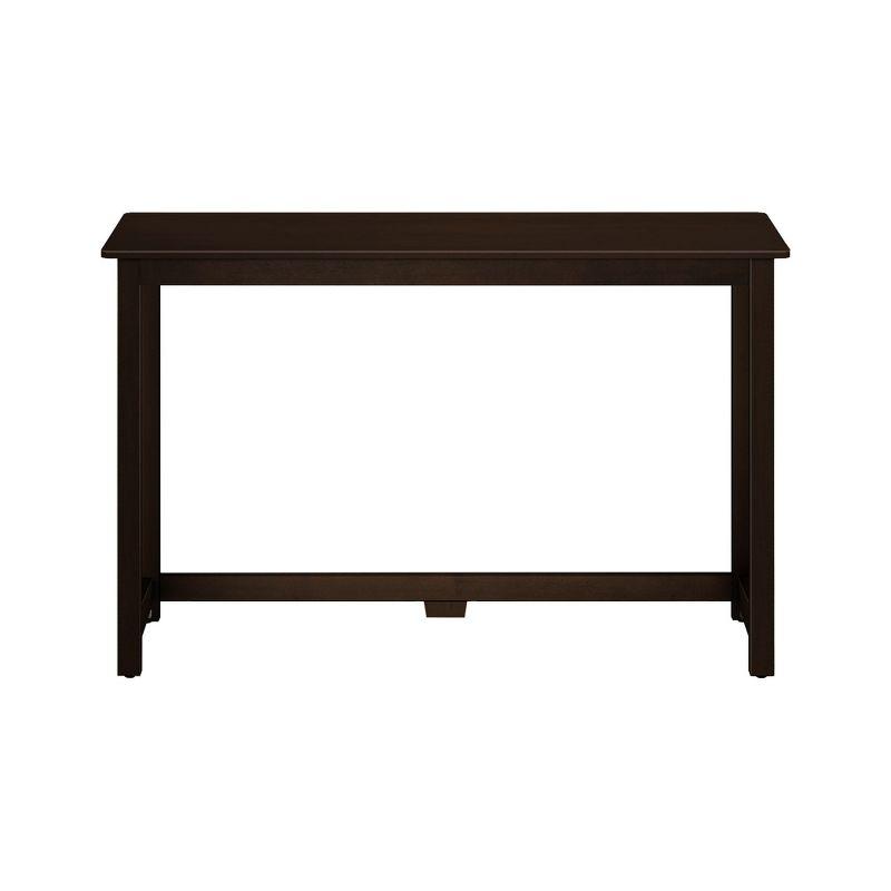 Max & Lily Solid Wood Desk, 47", Espresso