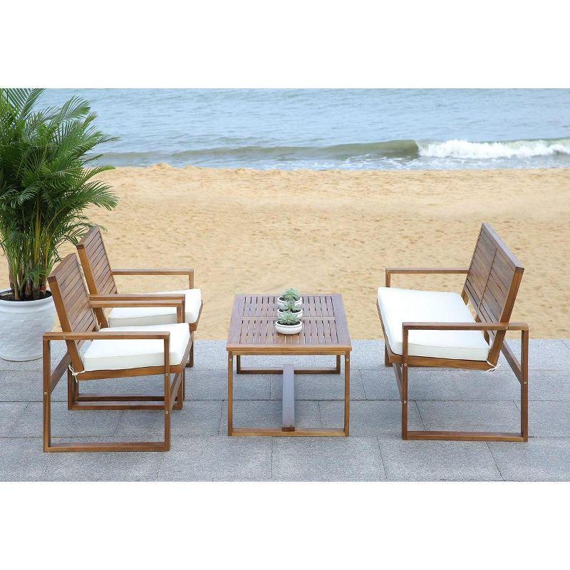 Ozark 4 Piece Patio Outdoor Living Set  - Safavieh