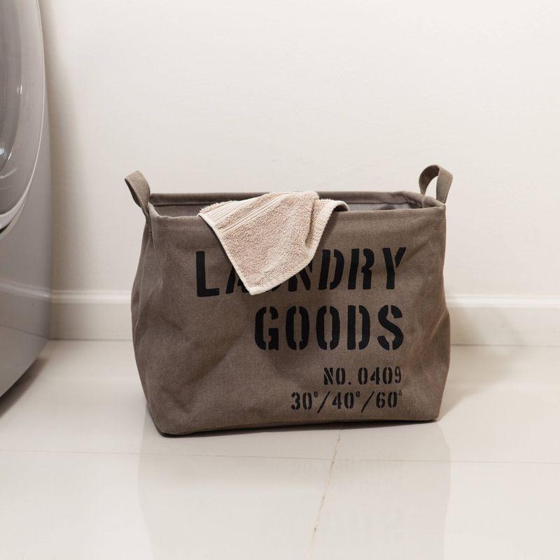 Danya B. Army Canvas Laundry Basket