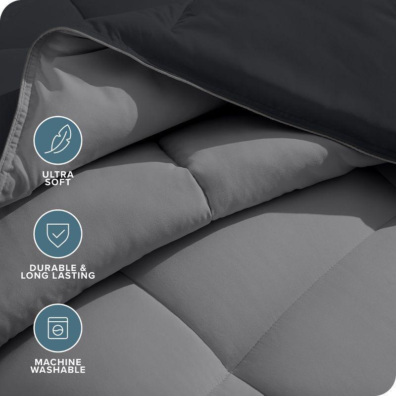 Bare Home Premium Ultra Soft Modern & Contemporary Box Stitch Comforter