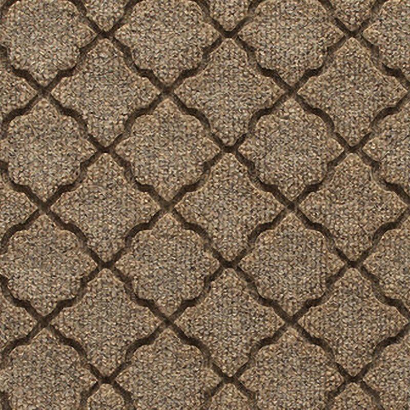 Bungalow Flooring 2'x3' WaterHog Cordova Indoor/Outdoor Doormat Camel: Pet Friendly, Solid Pattern, Rubber Backing