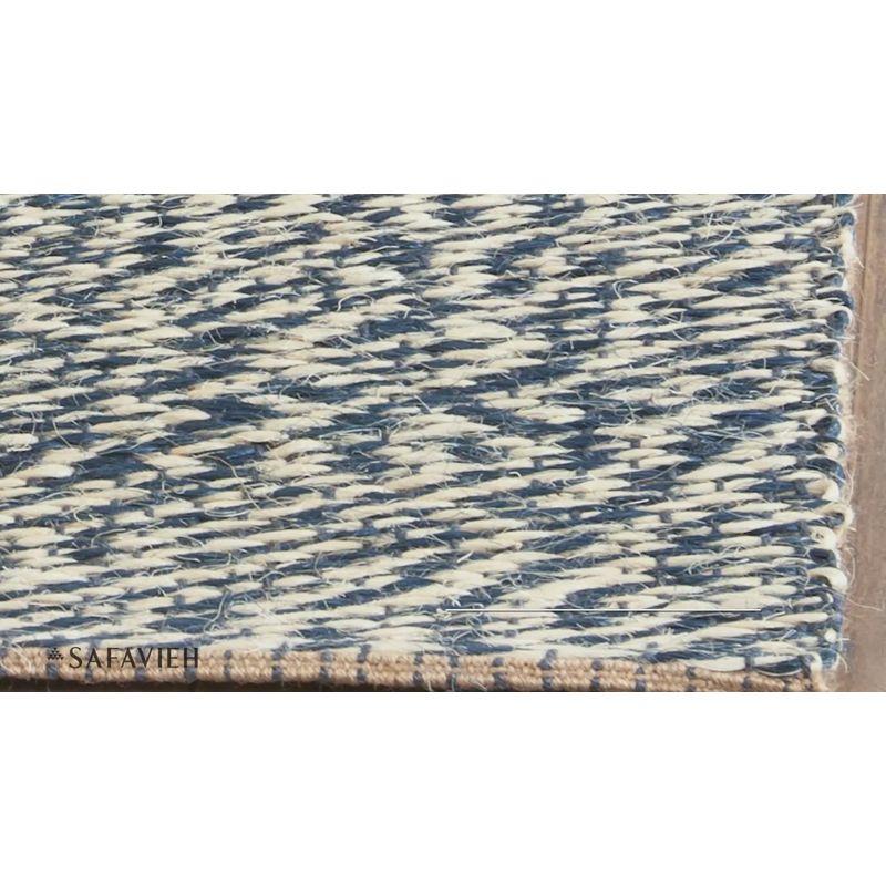 Natural Fiber NF448 Hand Woven Indoor Area Rug - Blue/Ivory - 6'x9' - Safavieh.