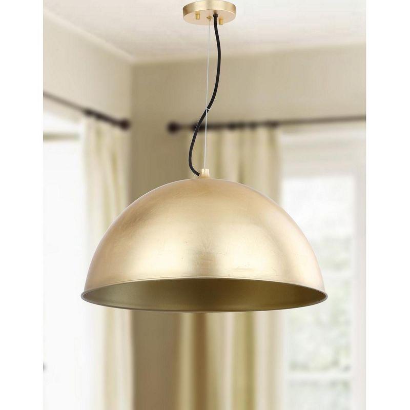 Archer Dome 21 Inch Dia Adjustable Pendant - Gold Leaf - Safavieh.