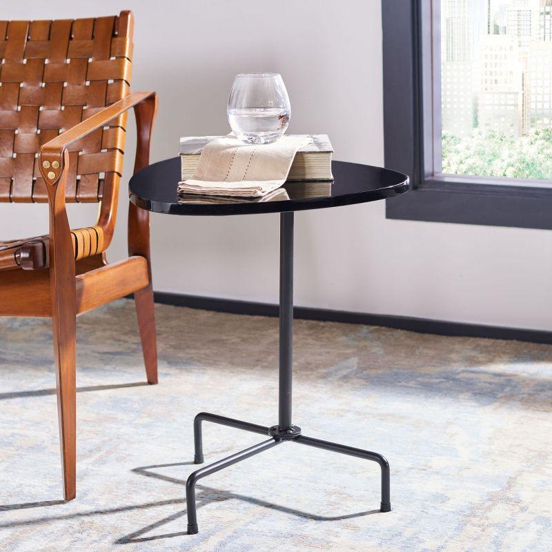 Berlin Tripod Side Table - ACC4207B - Black/Black - Safavieh