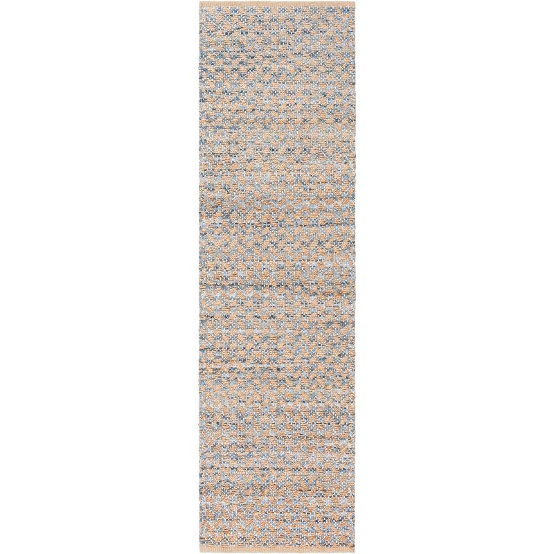 Cape Cod CAP305 Hand Woven Runner Rug - Blue/Natural - 2'3"x10' - Safavieh.