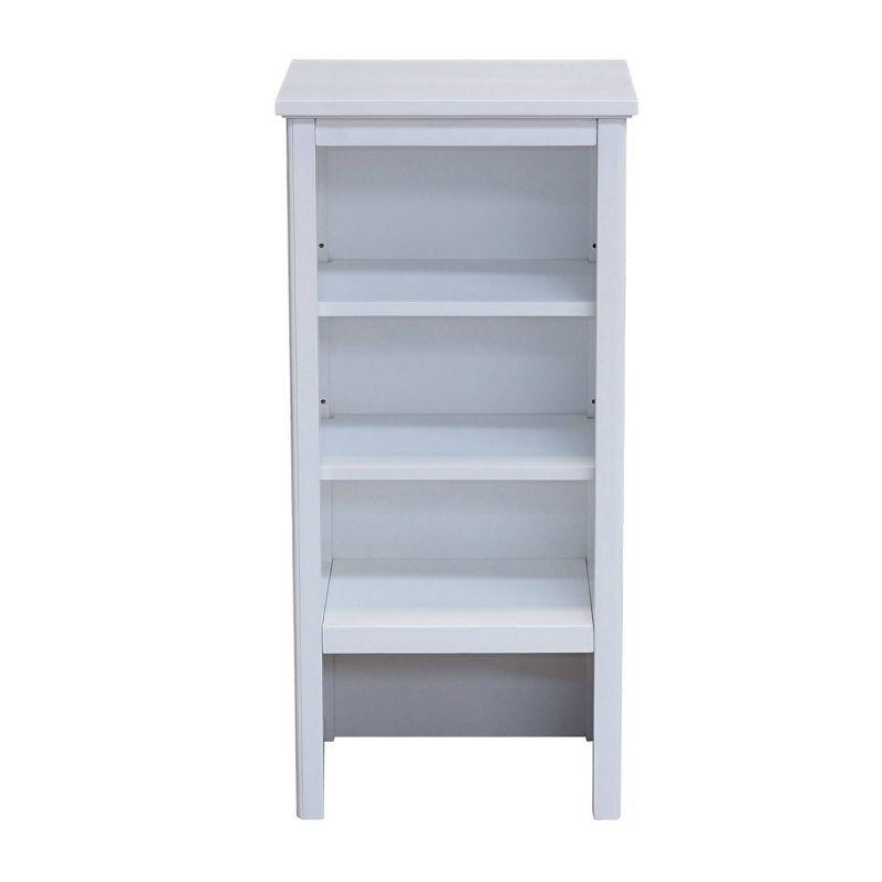 Shelving Hutch Dorset - Alaterre Furniture: Painted Hardwood Bathroom Cabinet, Adjustable Shelves, 36"H x 17"W