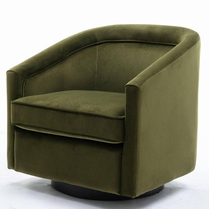 Classic Swivel Barrel Chair - WOVENBYRD