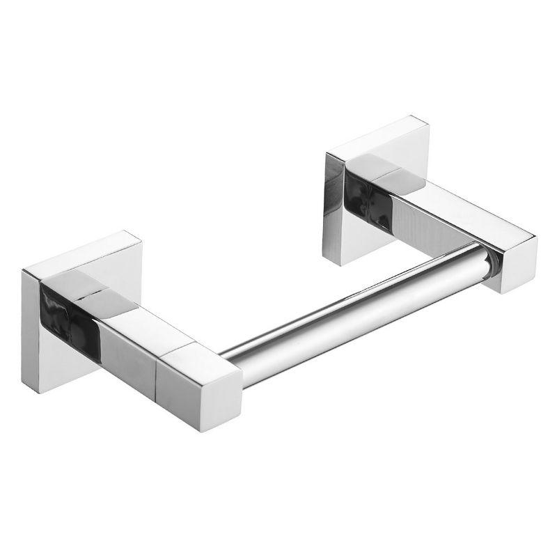 Polished Chrome Wall Mounted Double Post Toilet Paper Holder