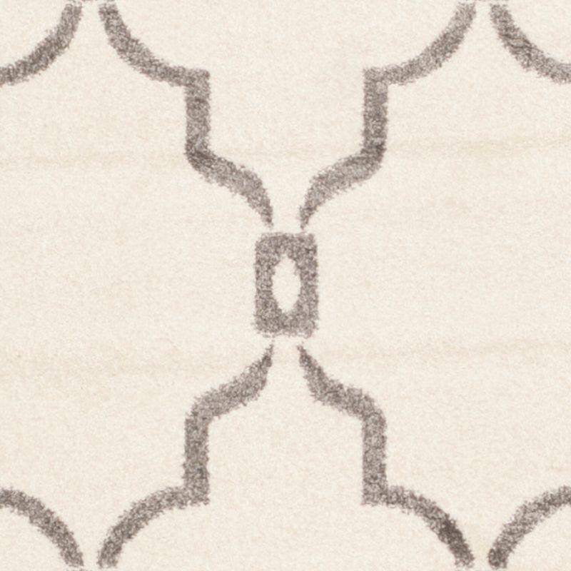 Amherst AMT414 Power Loomed Indoor Area Rug - Ivory/Grey - 5'x5' - Safavieh