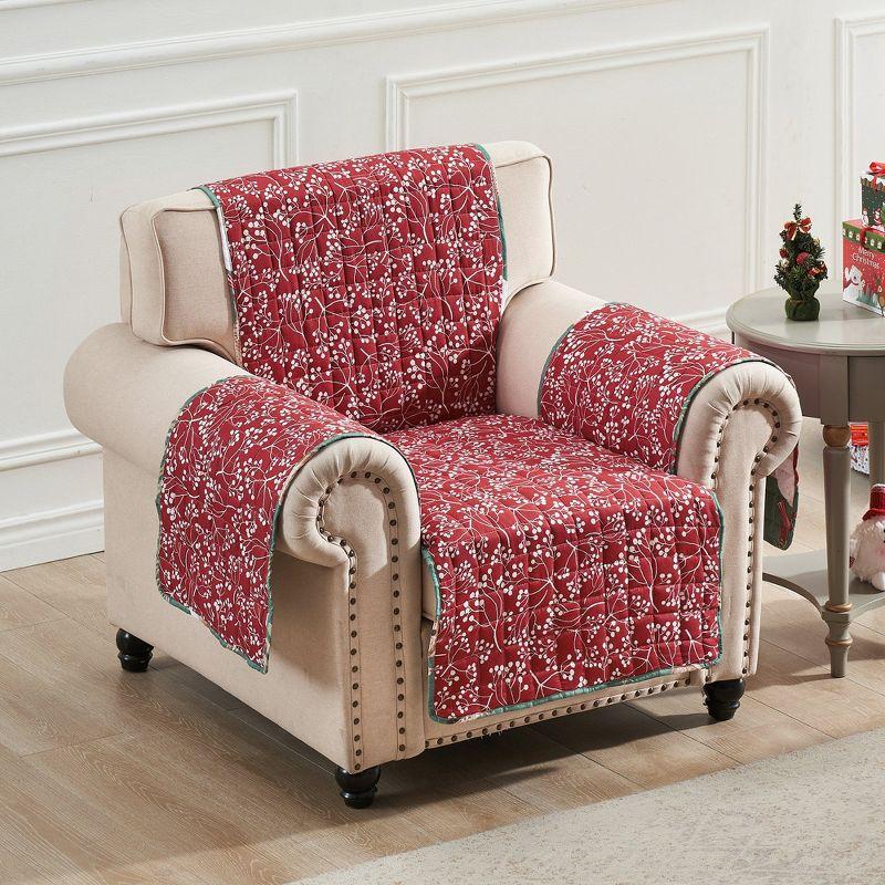 Elmina Willow Reversible Quilted Armchair Slipcover
