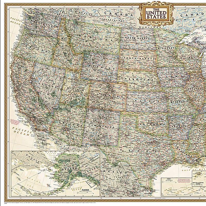 United States Executive Wall Map