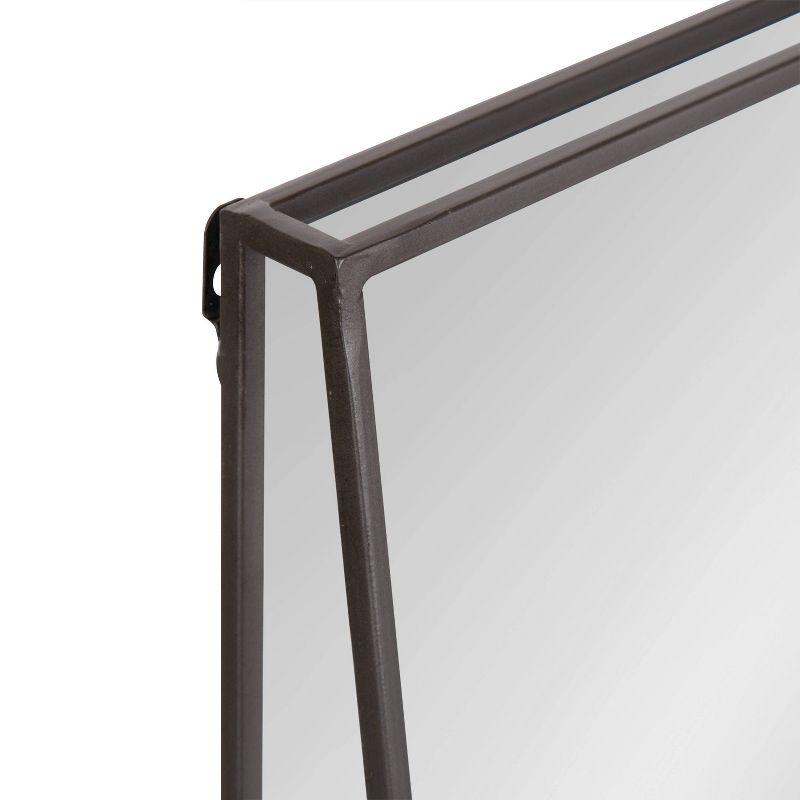 18" x 24" Lintz Metal Framed Wall Mirror with Shelf, Modern Decor - Kate & Laurel All Things Decor