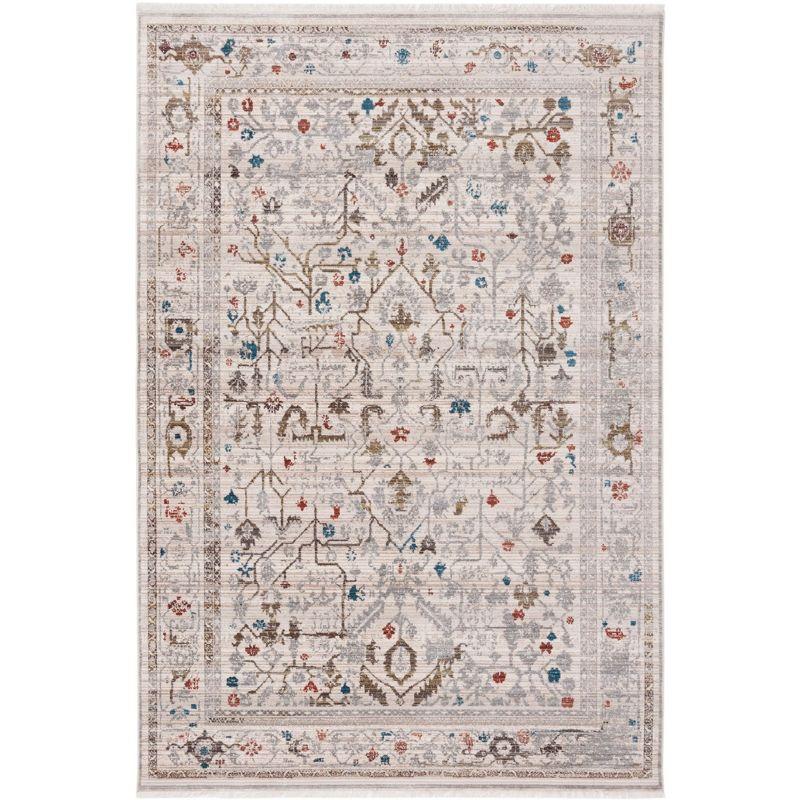 Vintage Persian VTP427 Power Loomed Indoor Area Rug - Ivory/Sage - 4'x6' - Safavieh