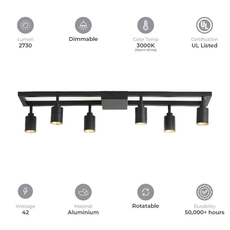 Vidalite 35" 6 - Light LED Integrated, Square Tracklight Kit