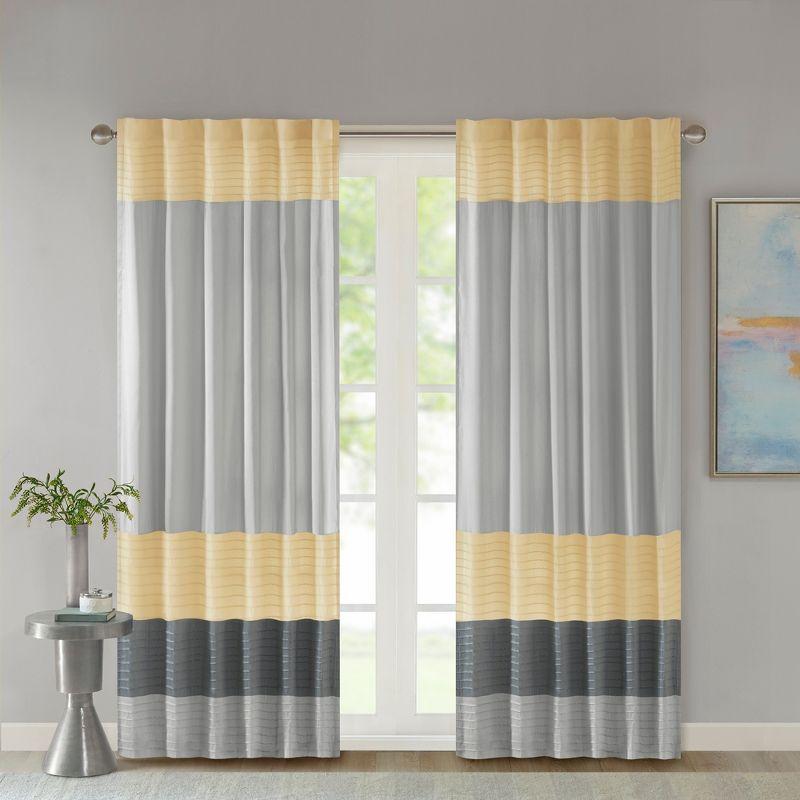 Amherst Polyoni Pintuck Curtain Panel