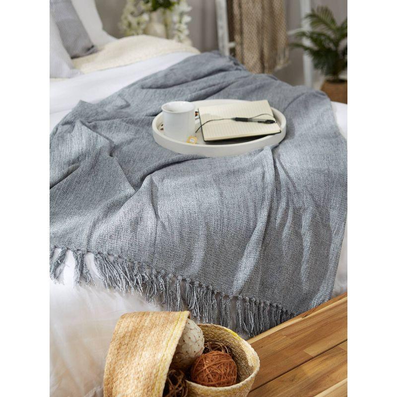 Design Imports Hand Woven Throw Blanket