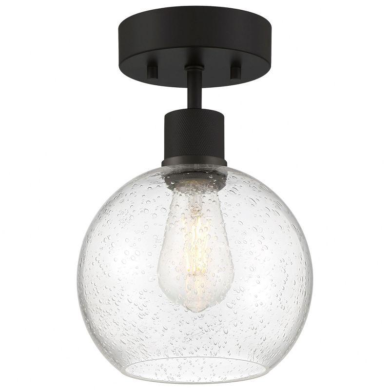 Access Lighting Port Nine 1 - Light Flush Mount in  Matte Black