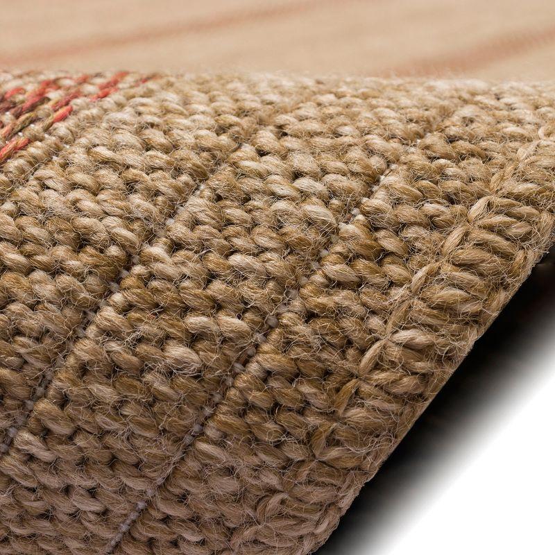Liora Manne Sahara Multi Border Indoor/Outdoor Rug Terracotta 3'3" x 4'11"