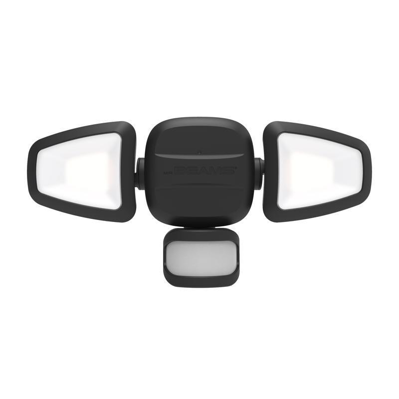 Mr. Beams Motion-Sensing Battery Powered LED Black Security Light