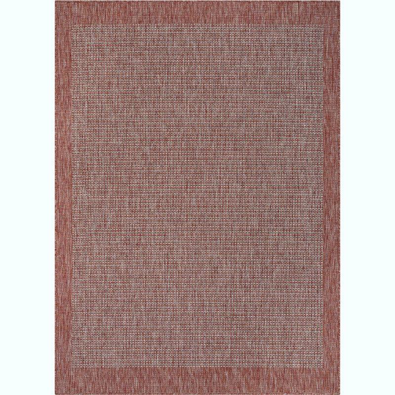 Coral Breeze 9' x 12' Synthetic Rectangular Easy-Care Outdoor Rug