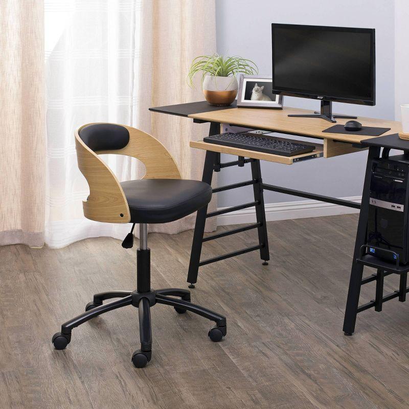 Ashwood Task Chair Black/Ashwood - Calico Designs