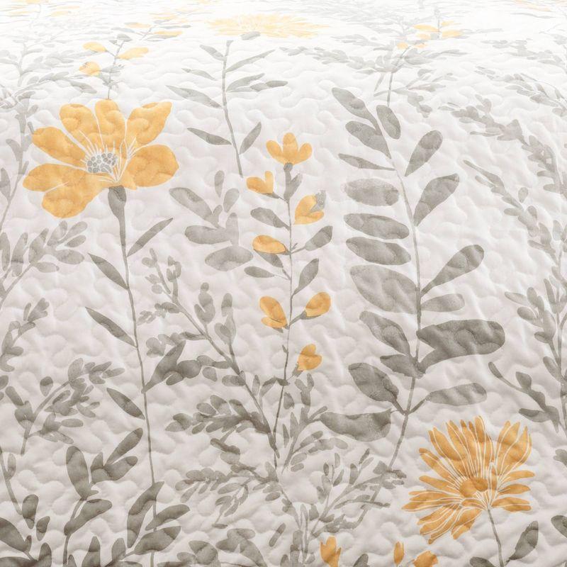 Lush Decor Aprile Microfiber Reversible Traditional 3 Piece Quilt Set