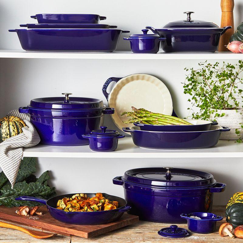 Staub 9-inch Royal Blue Ceramic Pie Dish