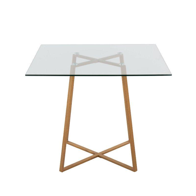 36" Cosmo Square Dining Table Glass - LumiSource