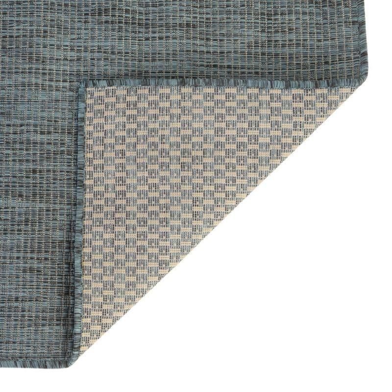Unique Loom 9' 0 x 12' 2 Rectangle Indoor/Outdoor Solid Teal Area Rug