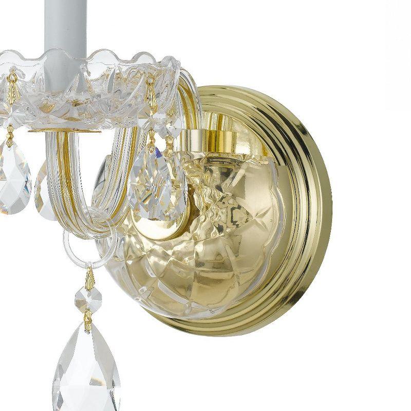 Crystorama Lighting Traditional Crystal 1 - Light Sconce in  Polished Brass