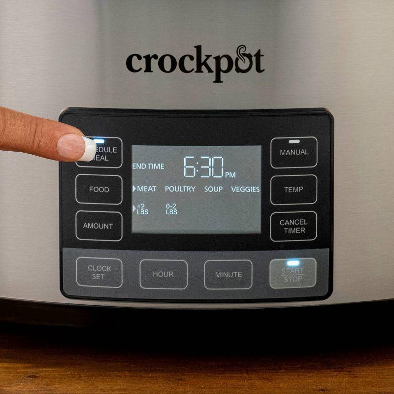 Crock-pot Crockpot 6-Quart Slow Cooker With Mytime Technology, Programmable Slow Cooker, Stainless Steel
