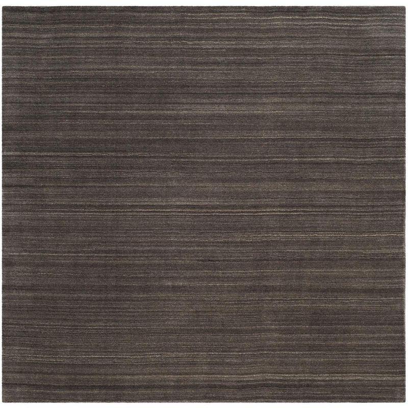 Himalaya HIM820 Handmade Area Rug - 6'x6' - Charcoal - Safavieh