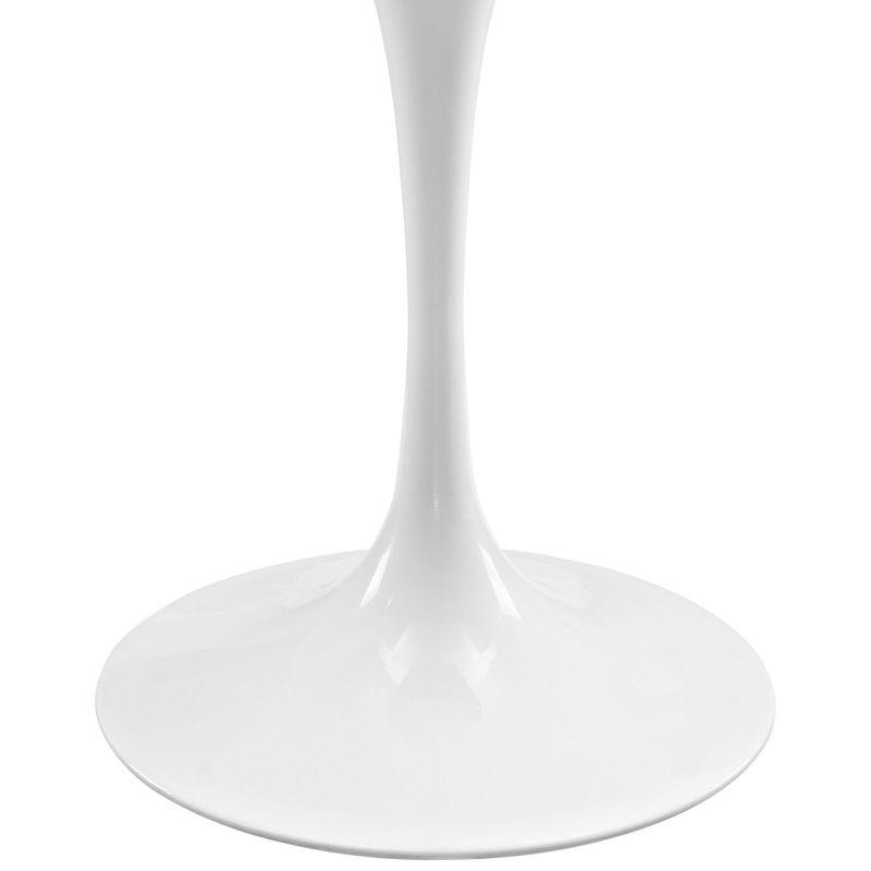 Modway 48" Lippa Oval Artificial Marble Dining Table White: Faux Surface, Pedestal Base, Seats 4