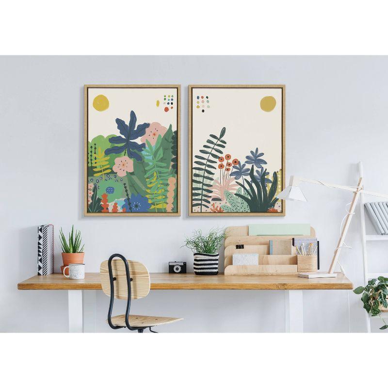 Zen Garden 2 by Kelly Knaga - Floater Frame Painting on Canvas