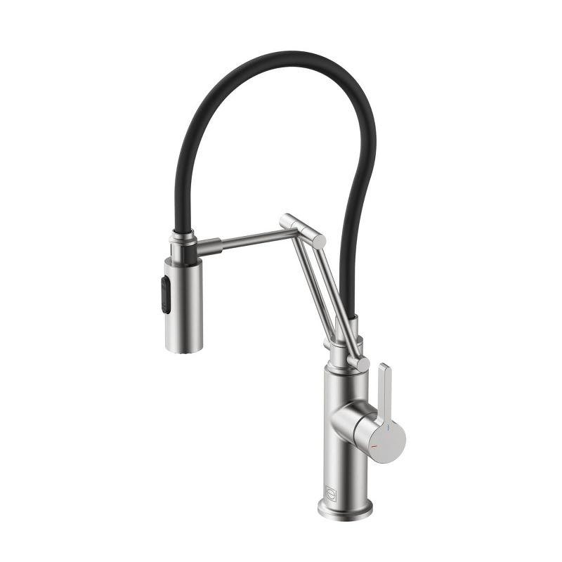 Elegant Lighting Leonardo Pull Down Spray Kitchen Faucet