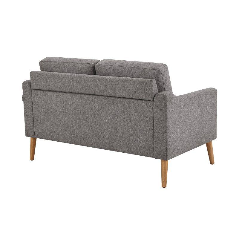 Serta Bellamy 2 in 1 Convertible Loveseat Chaise and Ottoman