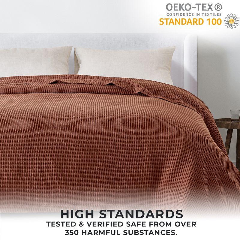 FreshFolds 100% Cotton Waffle Weave Blanket
