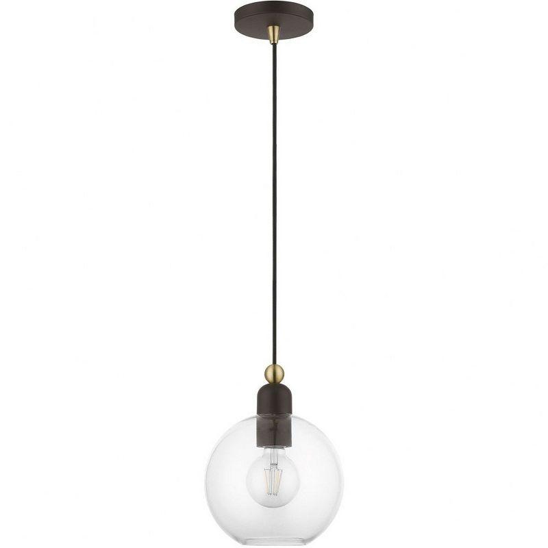 Livex Lighting Downtown 1 - Light Pendant in  Bronze/Antique Brass