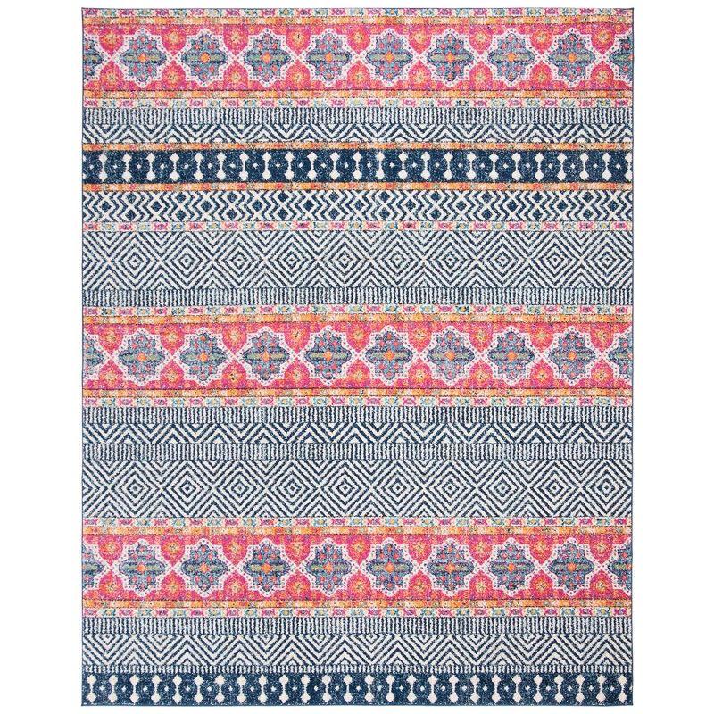 Madison MAD797 Power Loomed Indoor Area Rug - Navy/Ivory - 8'9"x11'9" - Safavieh.