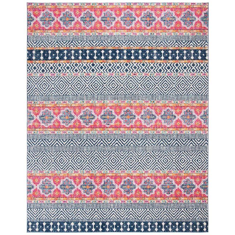 Madison MAD797 Power Loomed Indoor Area Rug - Navy/Ivory - 8'x10' - Safavieh.