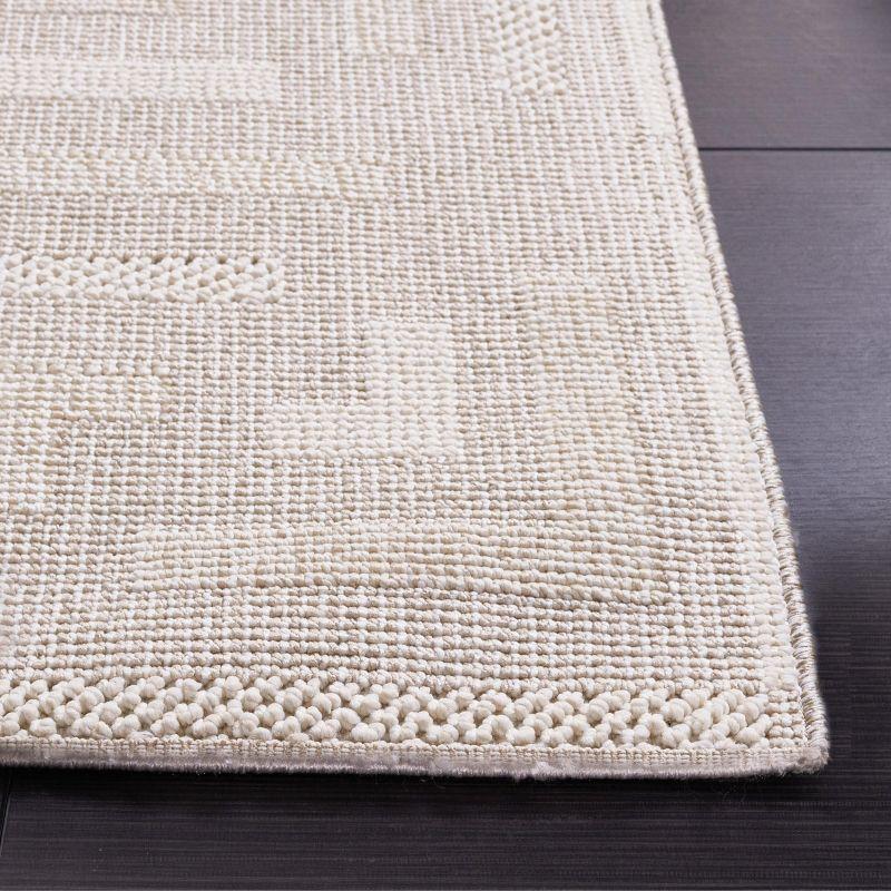 Ivory Geometric Square Flat-Woven Accent Rug - 6'7" x 6'7"