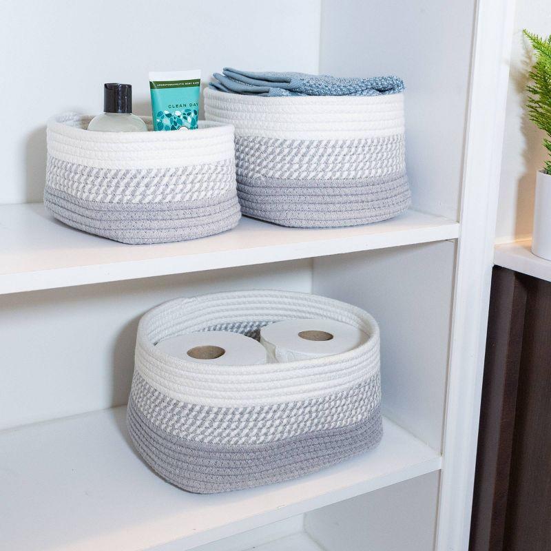 Home-Complete 3pc Storage Basket Set