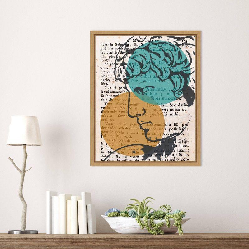 Amanti Art 16"x20" Studio Classico II by Alonzo Saunders Framed Canvas Wall Art Print