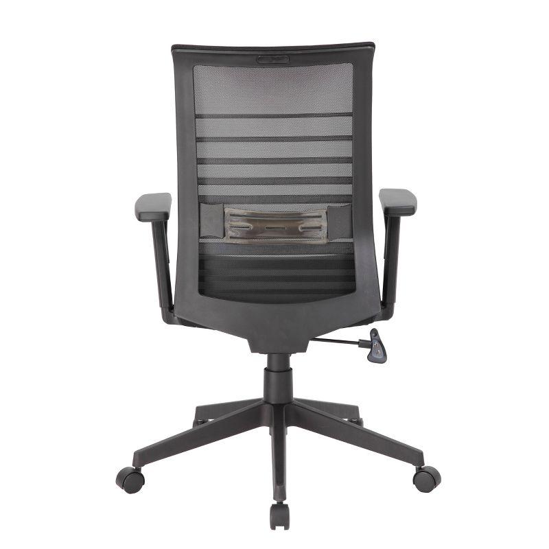 Synchro-Tilt Mesh Task Chair with Adjustable Arms - Black