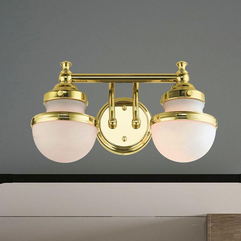 Livex Lighting Oldwick 2 - Light Vanity in  Polished Brass