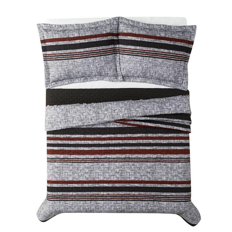 London Fog Warren Stripe Quilt Set