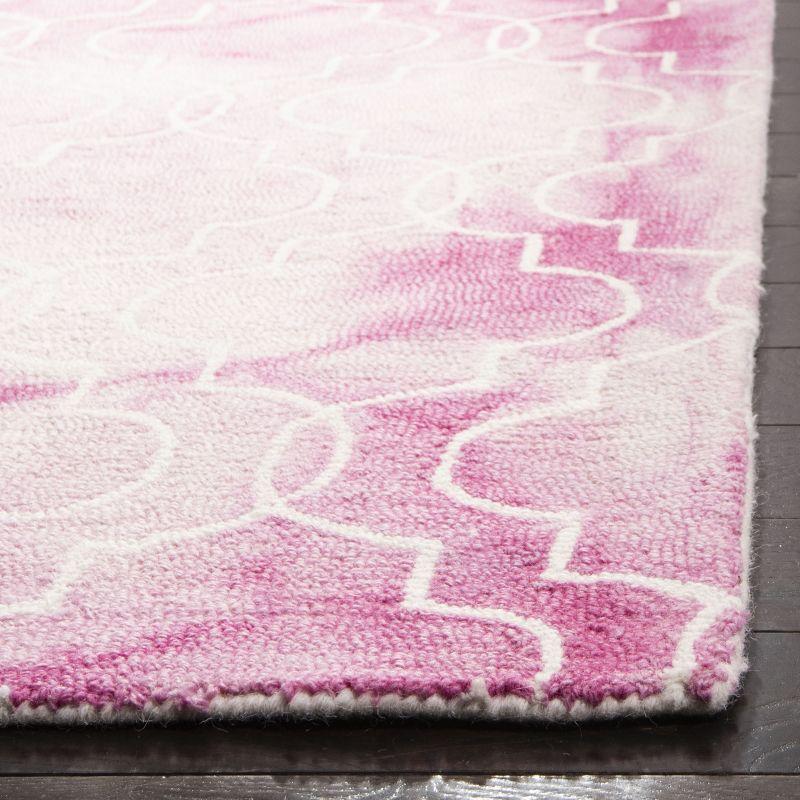 Dip Dye DDY676 Hand Tufted Indoor Accent Rug - Rose/Ivory - 2'x3' - Safavieh